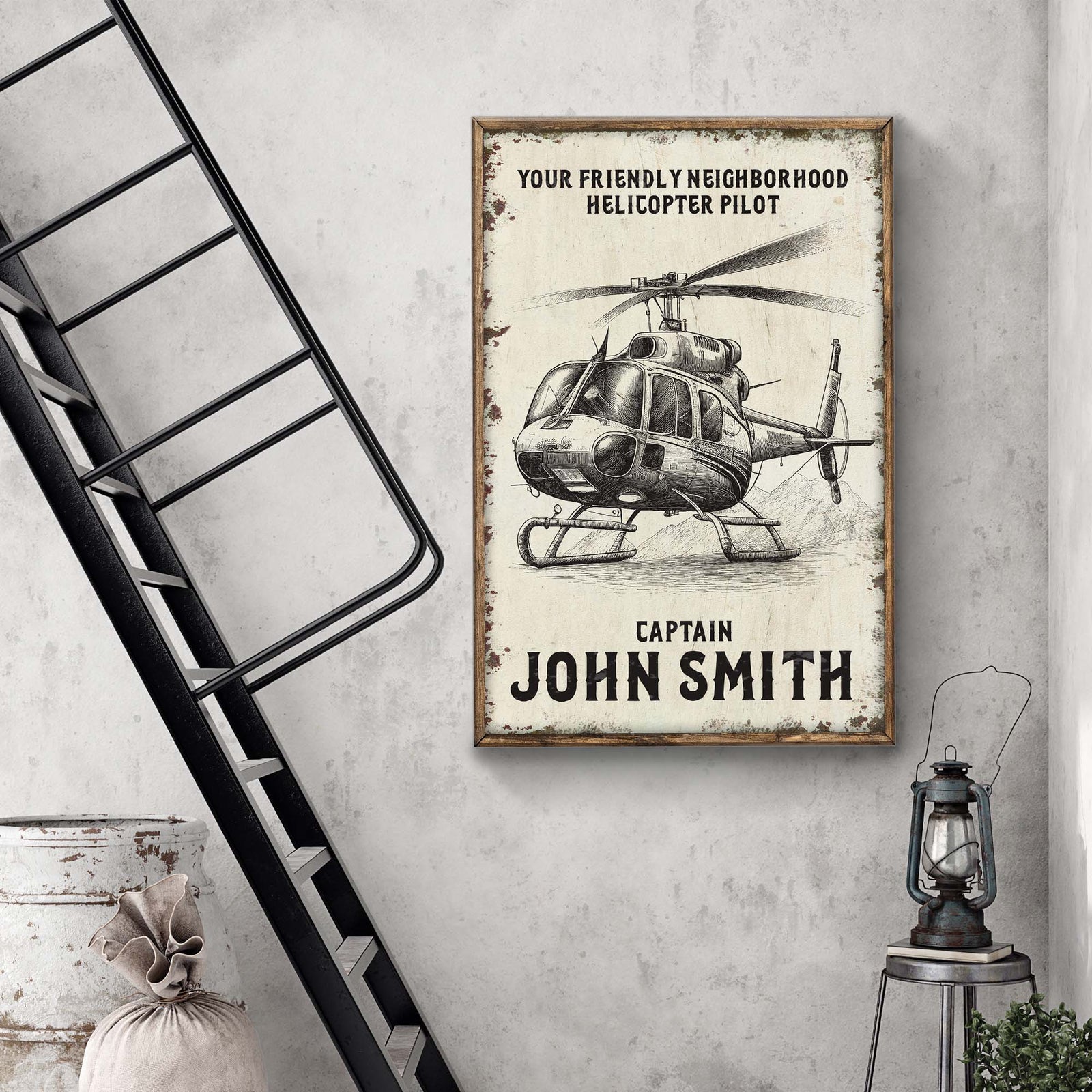 Helicopter Pilot Name Sign