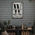 Family Name Portrait Monogram Sign III