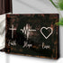 Rustic 'Faith, Hope, Love' Sign - Christian Art and Biblical Decor for home
