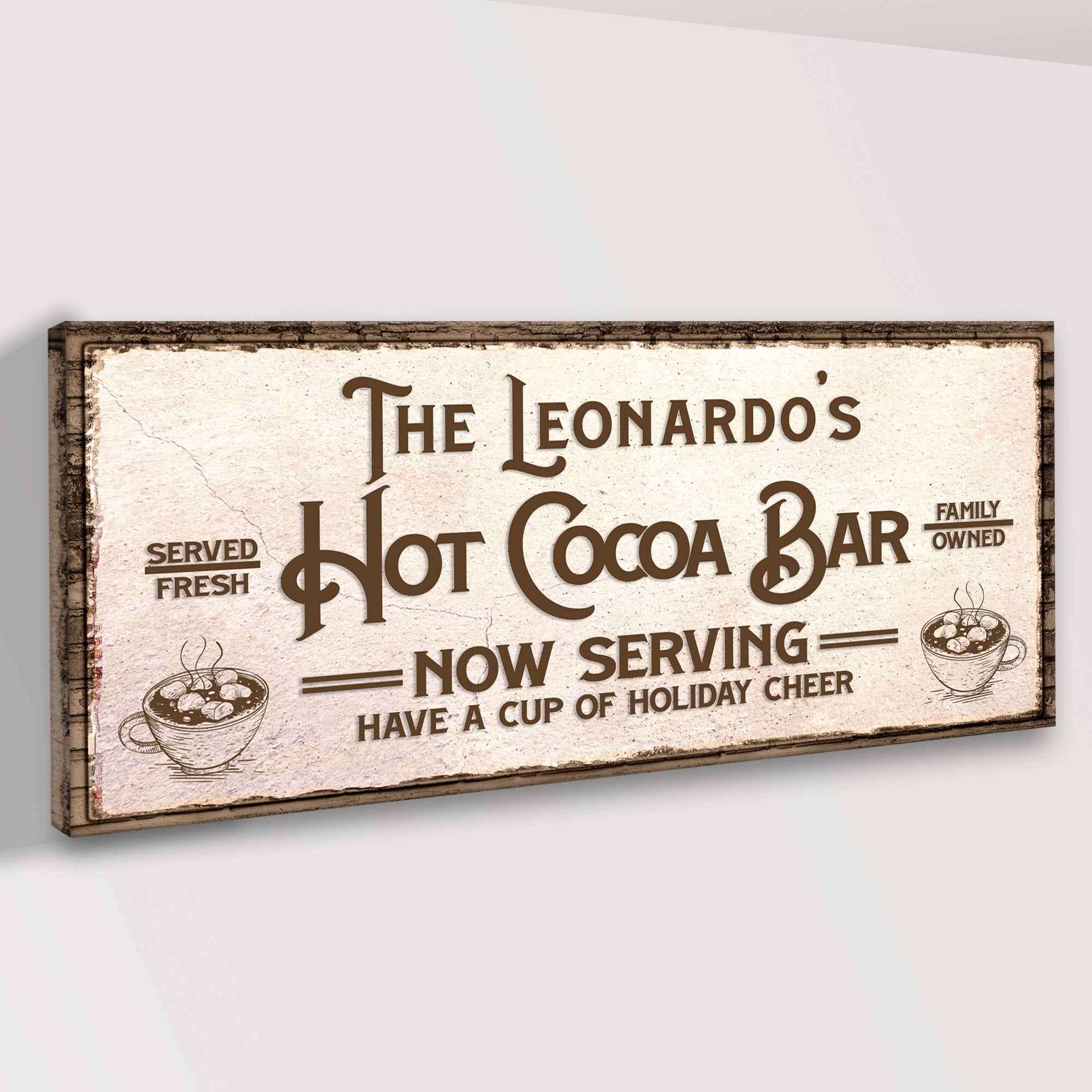 Have A Cup Of Holiday Cheer Hot Cocoa Bar Sign