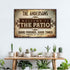 Welcome To The Patio Sign
