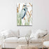 Heron In The Reeds Canvas Wall Art II