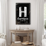 Family Name Portrait Sign