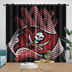Tampa Bay Buccaneers Curtains Blackout Window Drapes Room Decoration