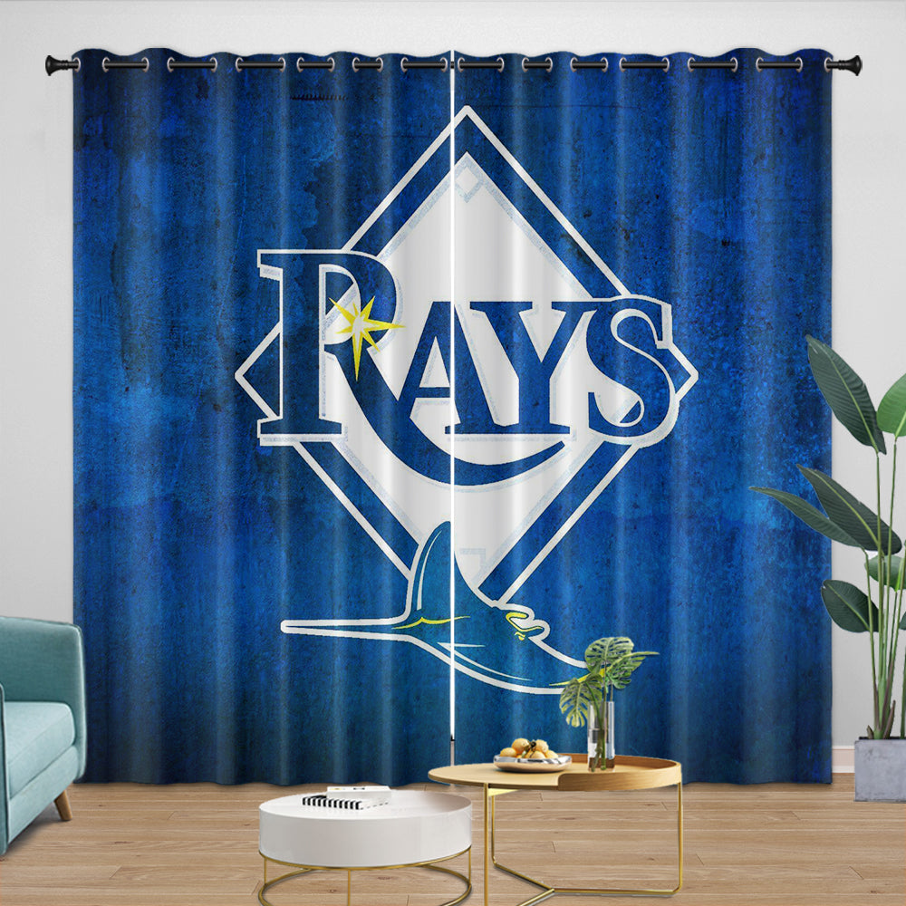 Tampa Bay Rays Curtains Blackout Window Drapes Room Decoration