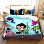 Teen Titans Go Cosplay Bedding Set Quilt Cover Without Filler