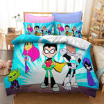 Teen Titans Go Pattern Bedding Set Quilt Cover Without Filler