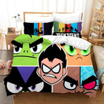 Teen Titans Go Pattern Bedding Set Quilt Cover Without Filler