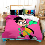 Teen Titans Go Pattern Bedding Set Quilt Cover Without Filler