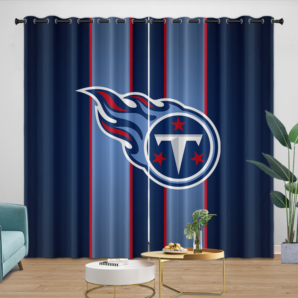 Tennessee Titans Curtains Blackout Window Drapes Room Decoration