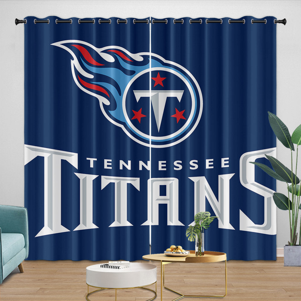Tennessee Titans Curtains Blackout Window Drapes Room Decoration