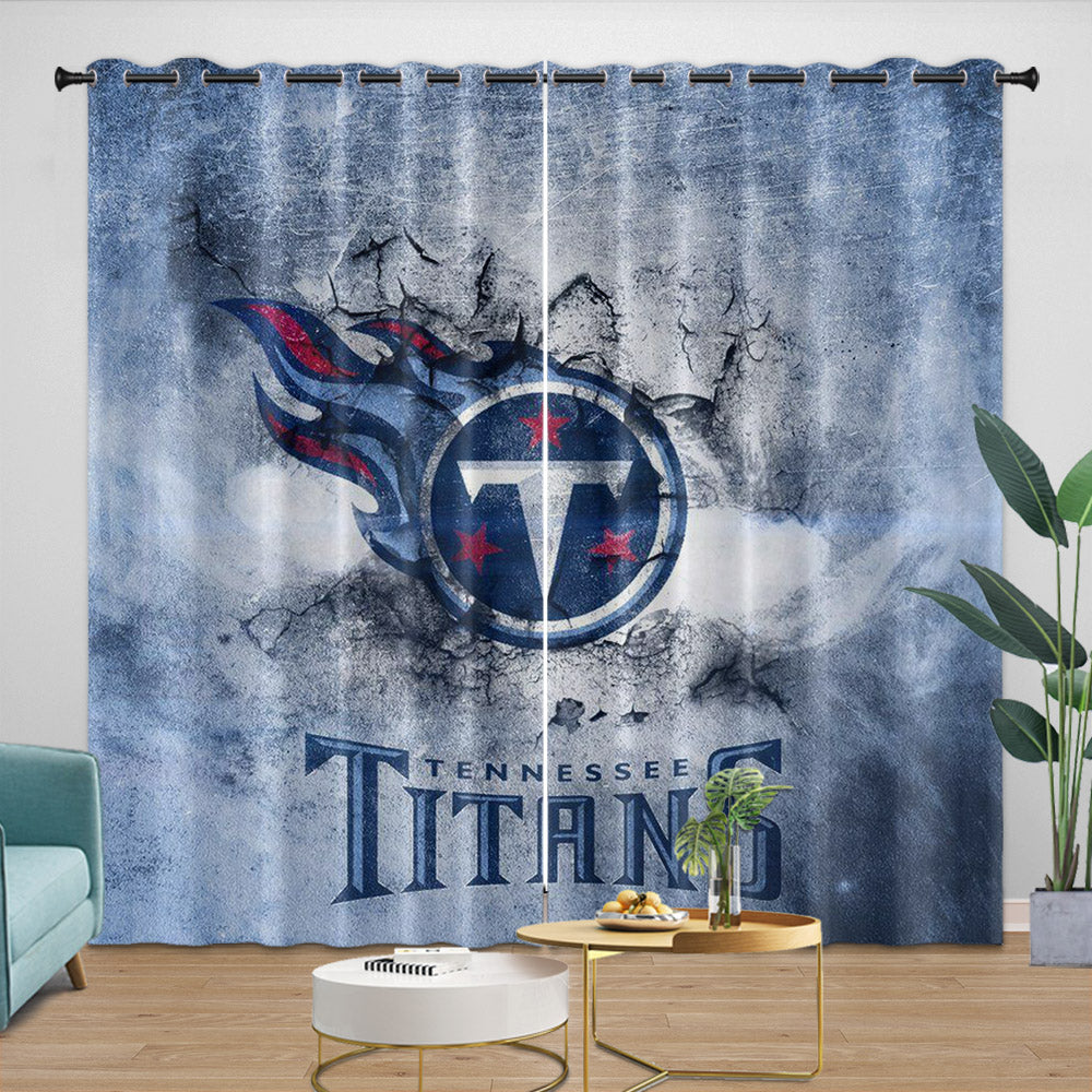 Tennessee Titans Curtains Blackout Window Drapes Room Decoration