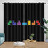 Tetris Curtains Blackout Window Drapes Room Decoration