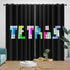 Tetris Curtains Blackout Window Drapes Room Decoration