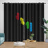 Tetris Curtains Blackout Window Drapes Room Decoration