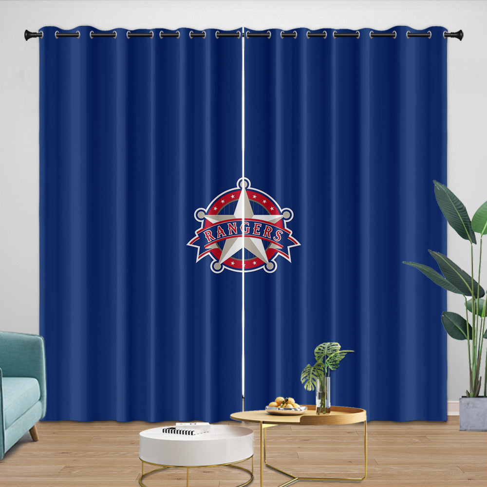 Texas Rangers Curtains Blackout Window Drapes Room Decoration