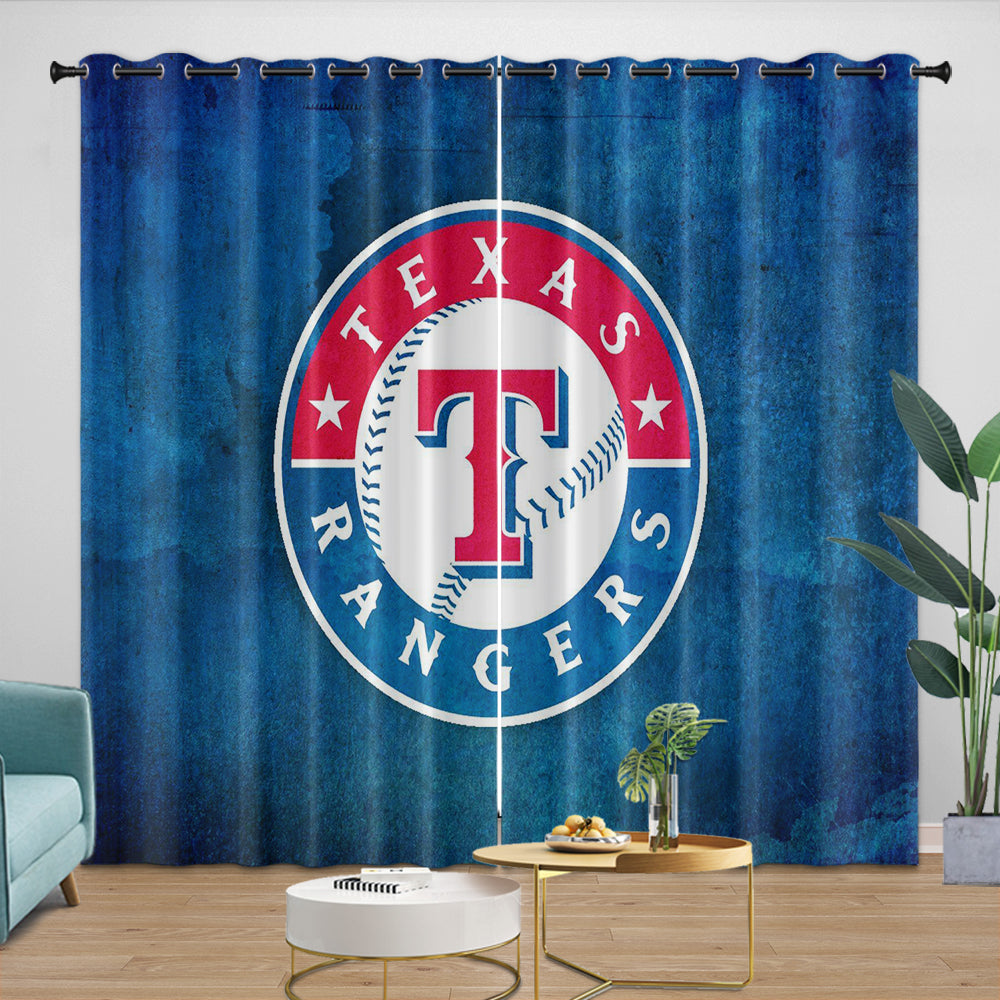 Texas Rangers Curtains Blackout Window Drapes Room Decoration