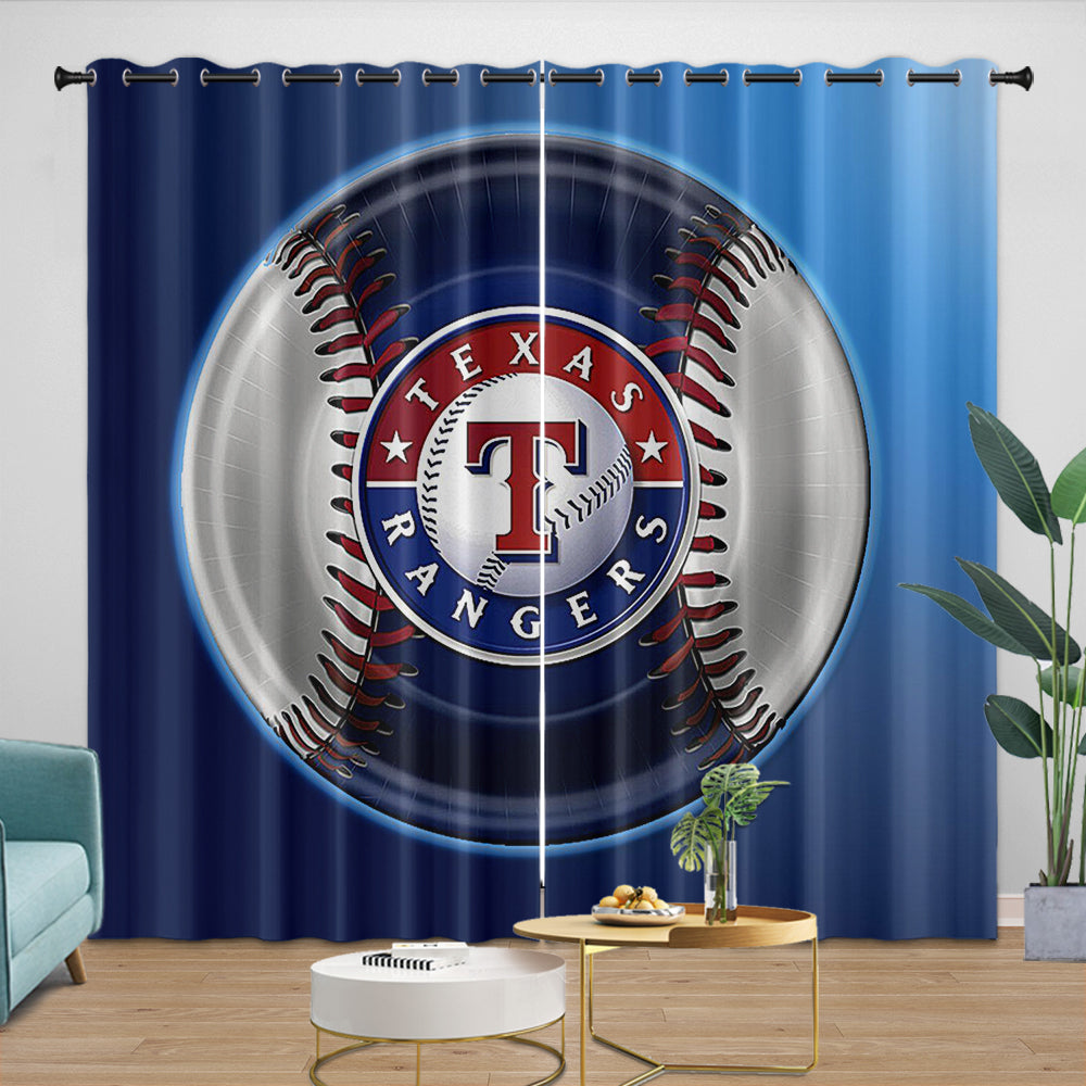 Texas Rangers Curtains Blackout Window Drapes Room Decoration