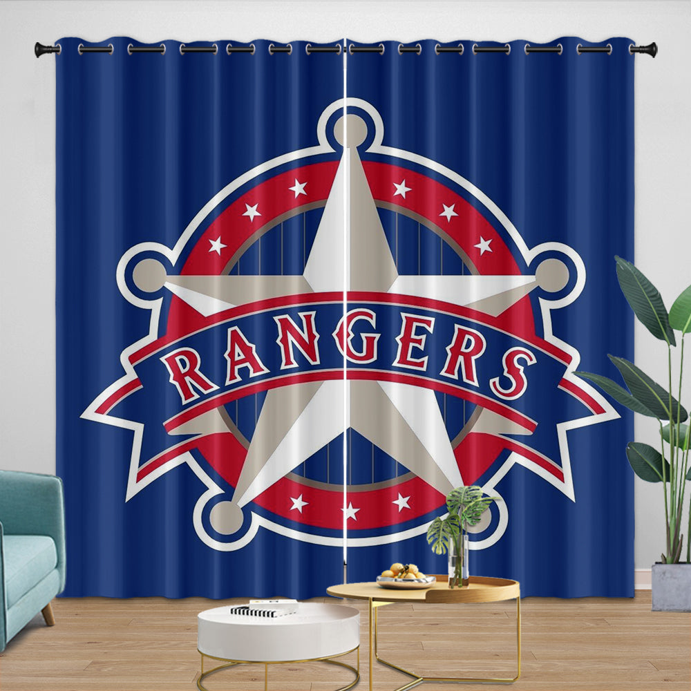 Texas Rangers Curtains Blackout Window Drapes Room Decoration