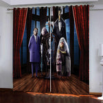 The Addams Family Pattern Curtains Blackout Window Drapes