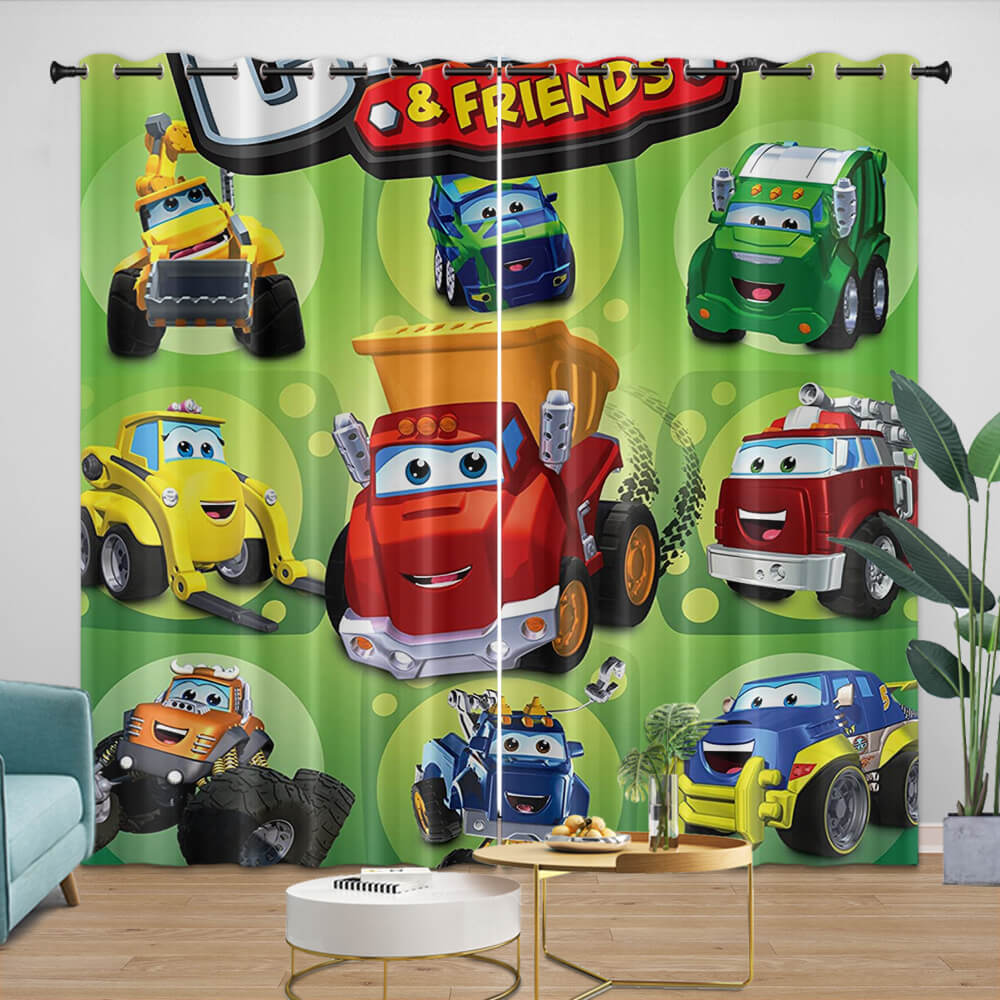 The Adventures Of Chuck And Friends Curtains Blackout Window Drapes