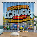 The Adventures Of Chuck And Friends Curtains Blackout Window Drapes