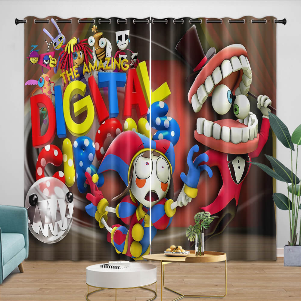 The Amazing Digital Circus Curtains Blackout Window Drapes