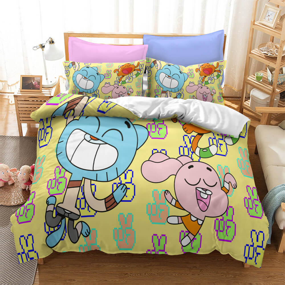 The Amazing World of Gumball Cosplay Bedding Set Duvet Cover Bed Sets