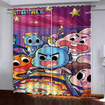 The Amazing World of Gumball Curtains Blackout Window Drapes