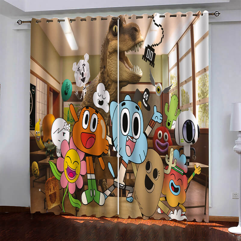 The Amazing World of Gumball Curtains Blackout Window Drapes