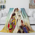 The Bad Guys 2 Blanket Pattern Flannel Throw Room Decoration