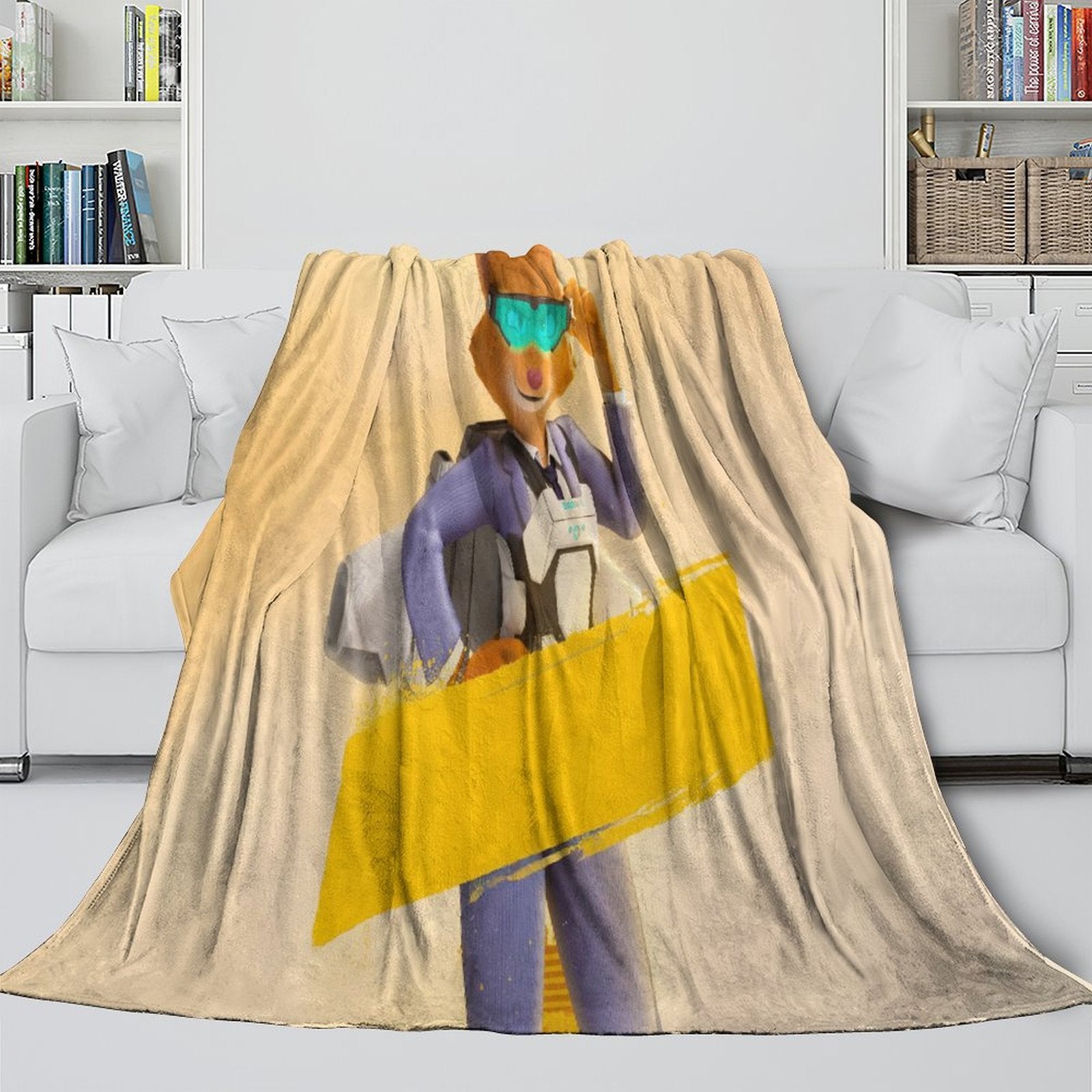 The Bad Guys 2 Blanket Pattern Flannel Throw Room Decoration