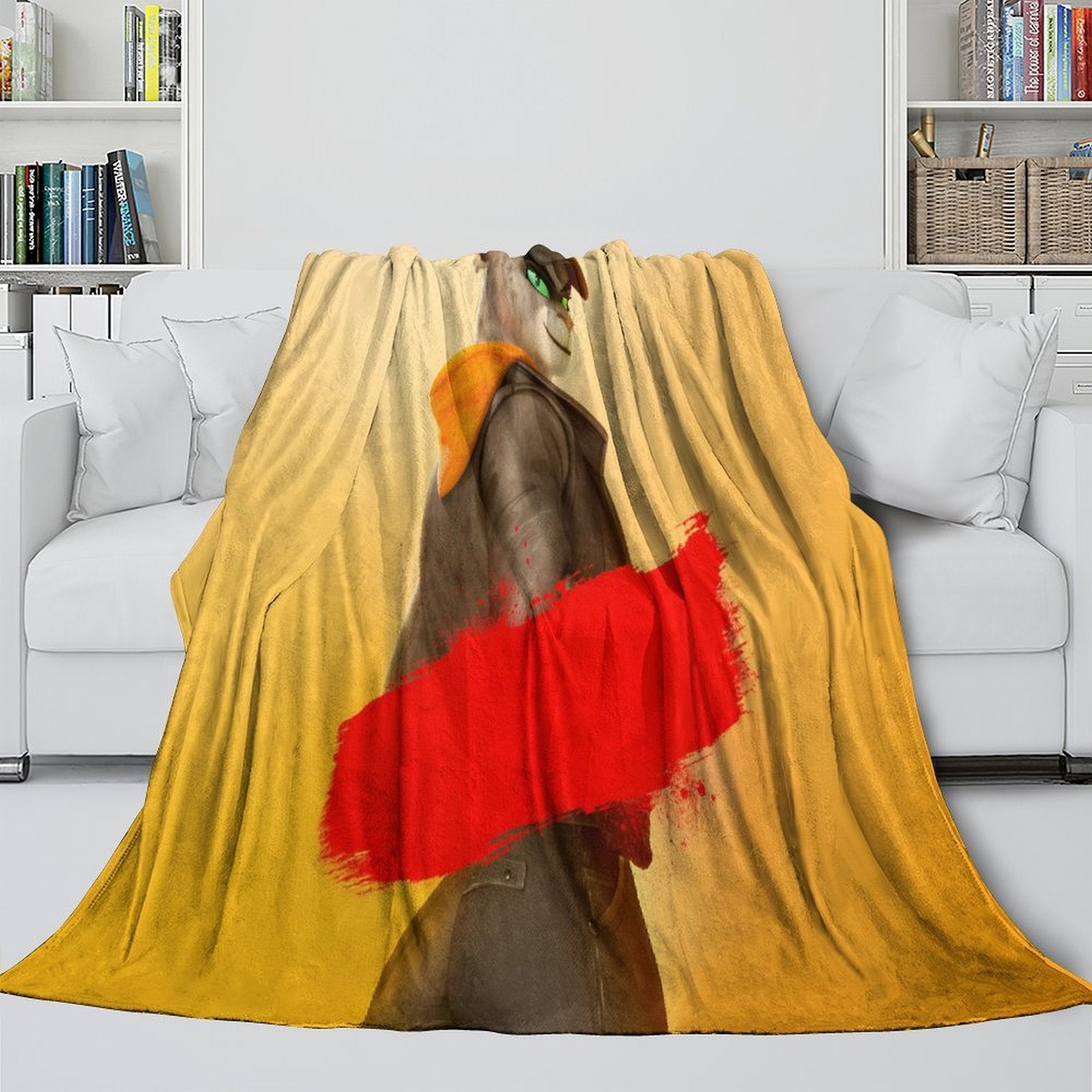 The Bad Guys 2 Blanket Pattern Flannel Throw Room Decoration
