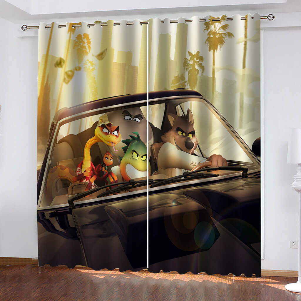 The Bad Guys Curtains Cosplay Blackout Window Drapes
