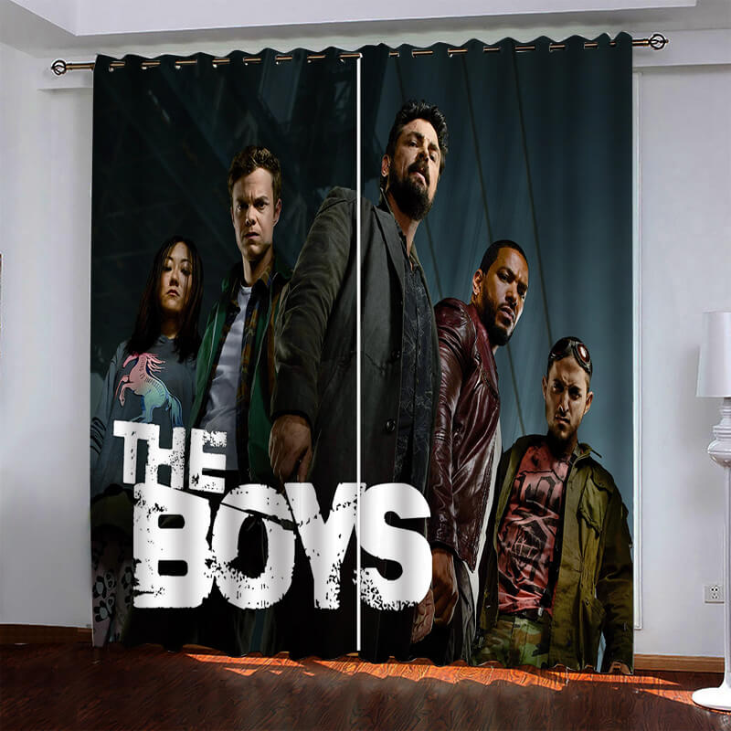 The Boys Curtains Pattern Blackout Window Drapes