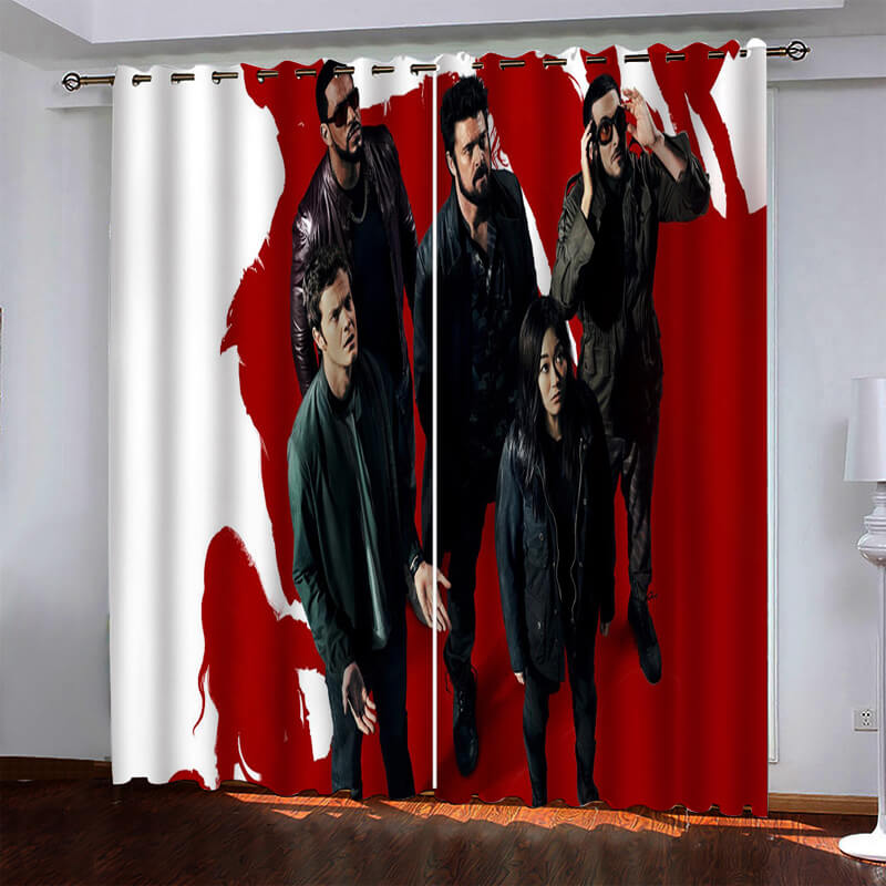 The Boys Curtains Pattern Blackout Window Drapes