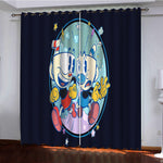 The Cuphead Show Curtains Pattern Blackout Window Drapes