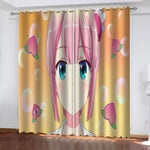 The Demon Girl Next Door Curtains Blackout Cosplay Window Drapes