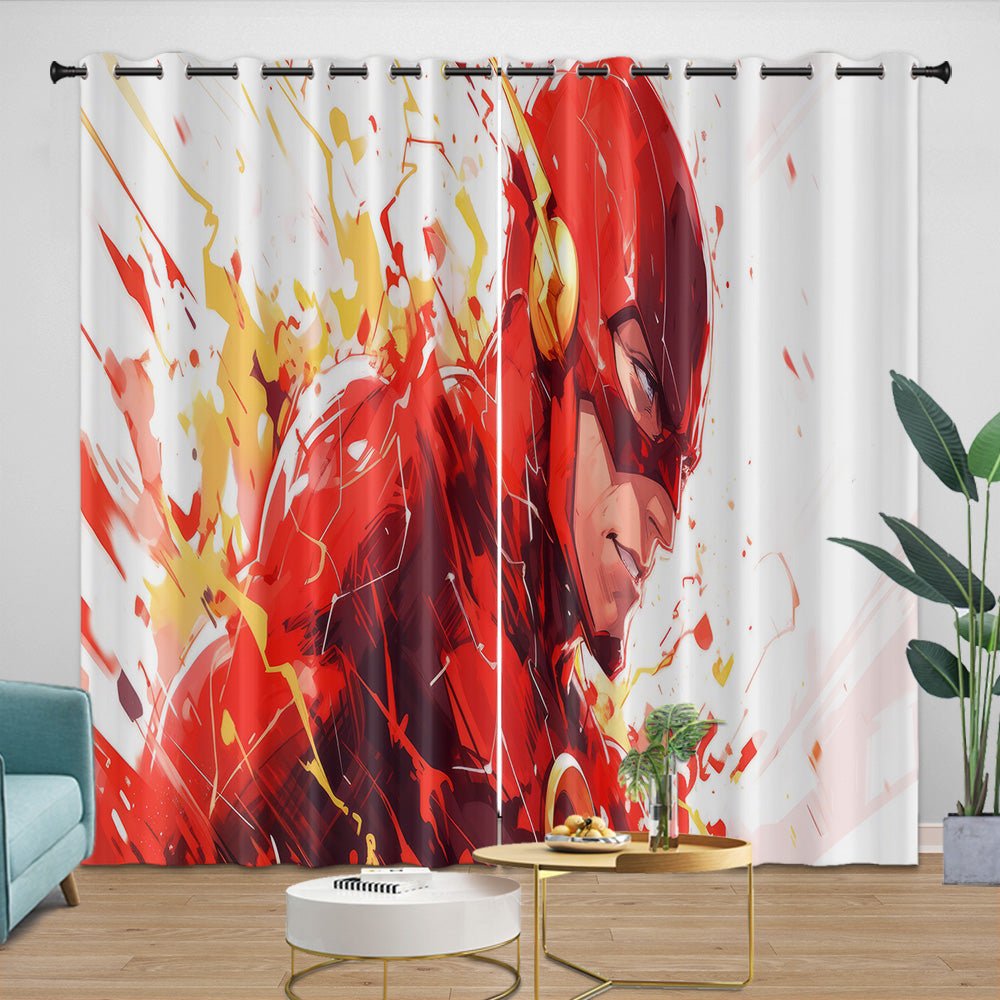 The Flash Curtains Pattern Blackout Window Drapes Room Decoration