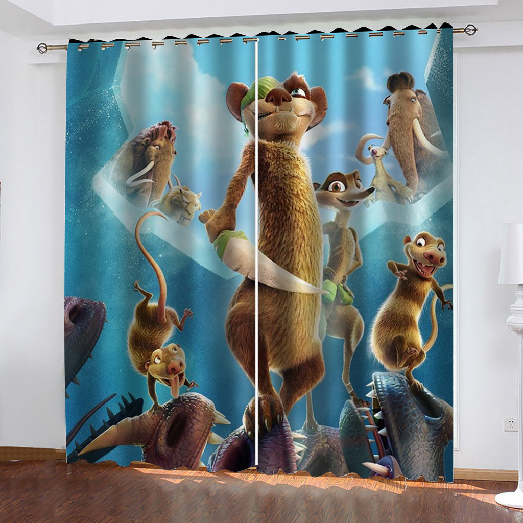 The Ice Age Adventures of Buck Wild Curtains Cosplay Blackout Window Drapes