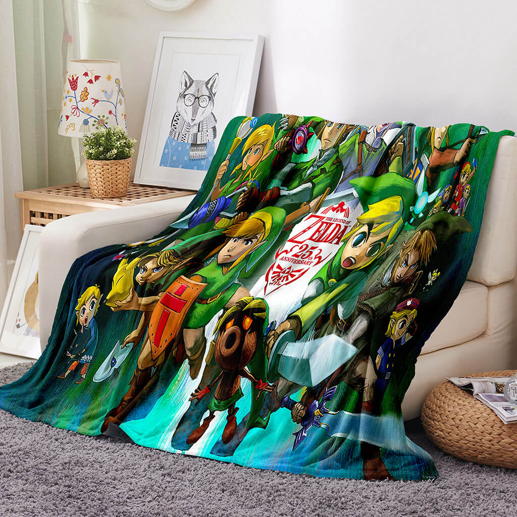 The Legend of Zelda Blanket Flannel Throw Room Decoration