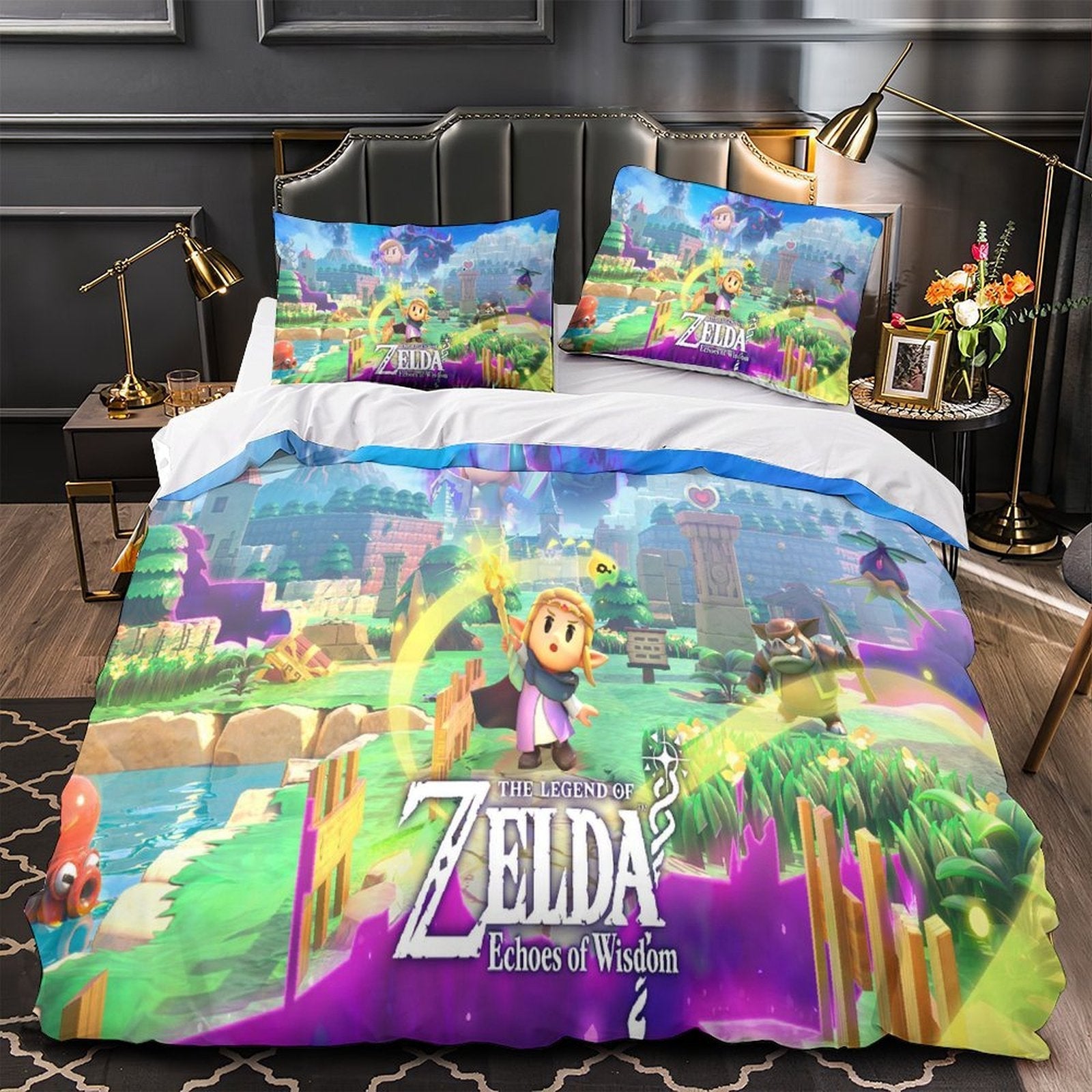 The Legend of Zelda Echoes of Wisdom Duvet Cover Bedding Set Without Filler