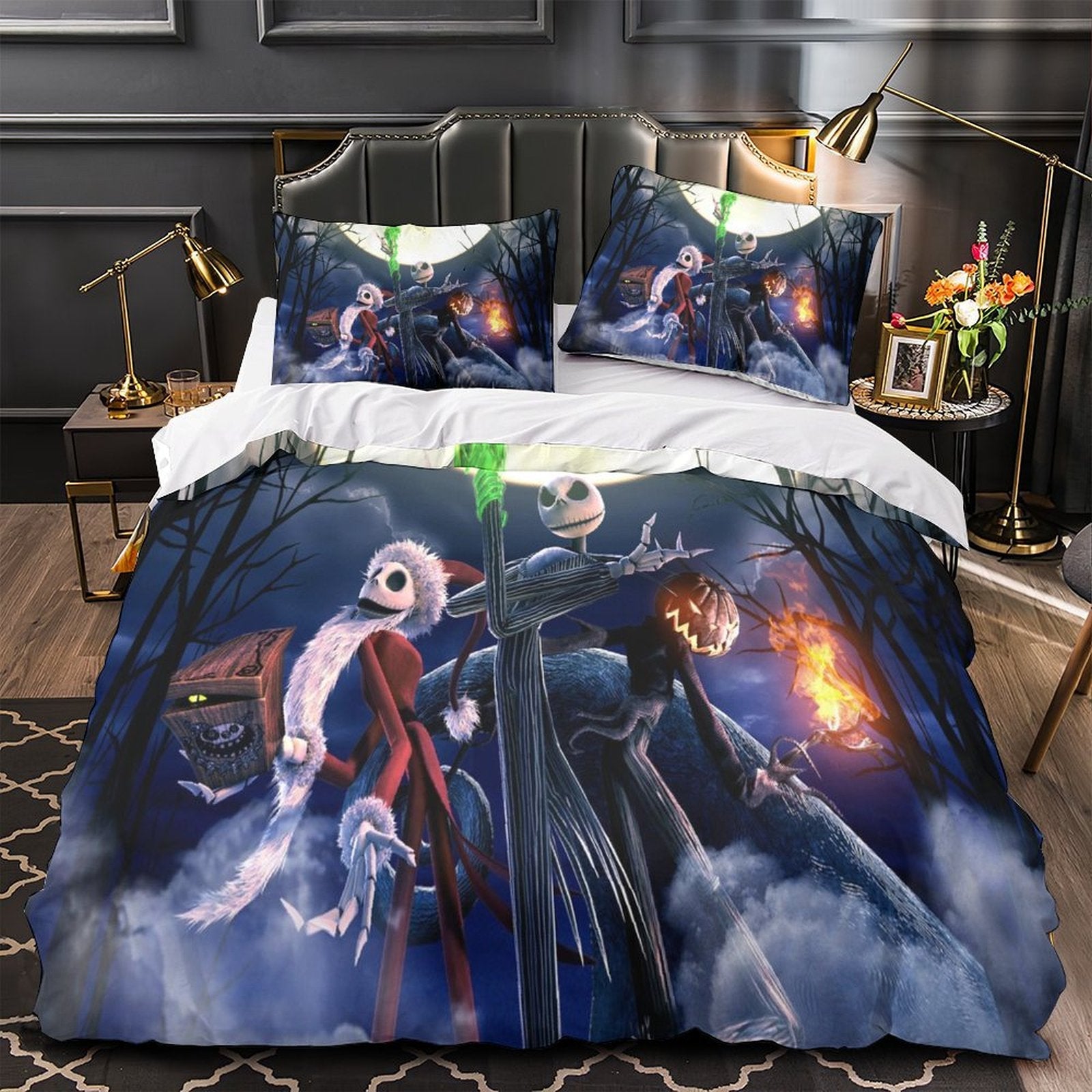 The Nightmare Before Christmas Bedding Set Quilt Cover Without Filler