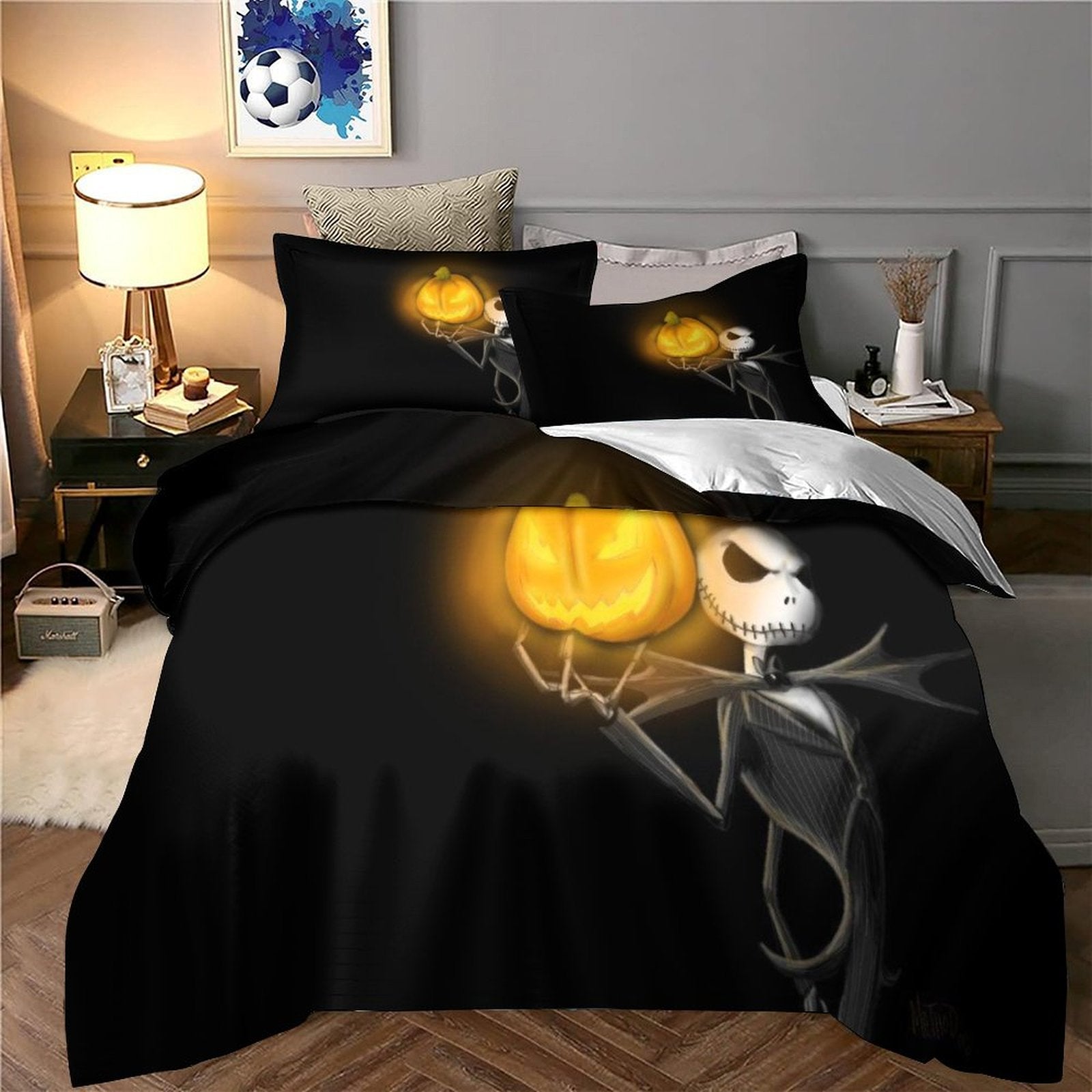 The Nightmare Before Christmas Bedding Set Quilt Cover Without Filler