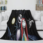 The Nightmare Before Christmas Blanket Flannel Fleece Pattern Throw