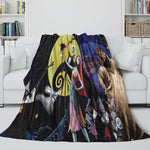 The Nightmare Before Christmas Blanket Flannel Fleece Pattern Throw