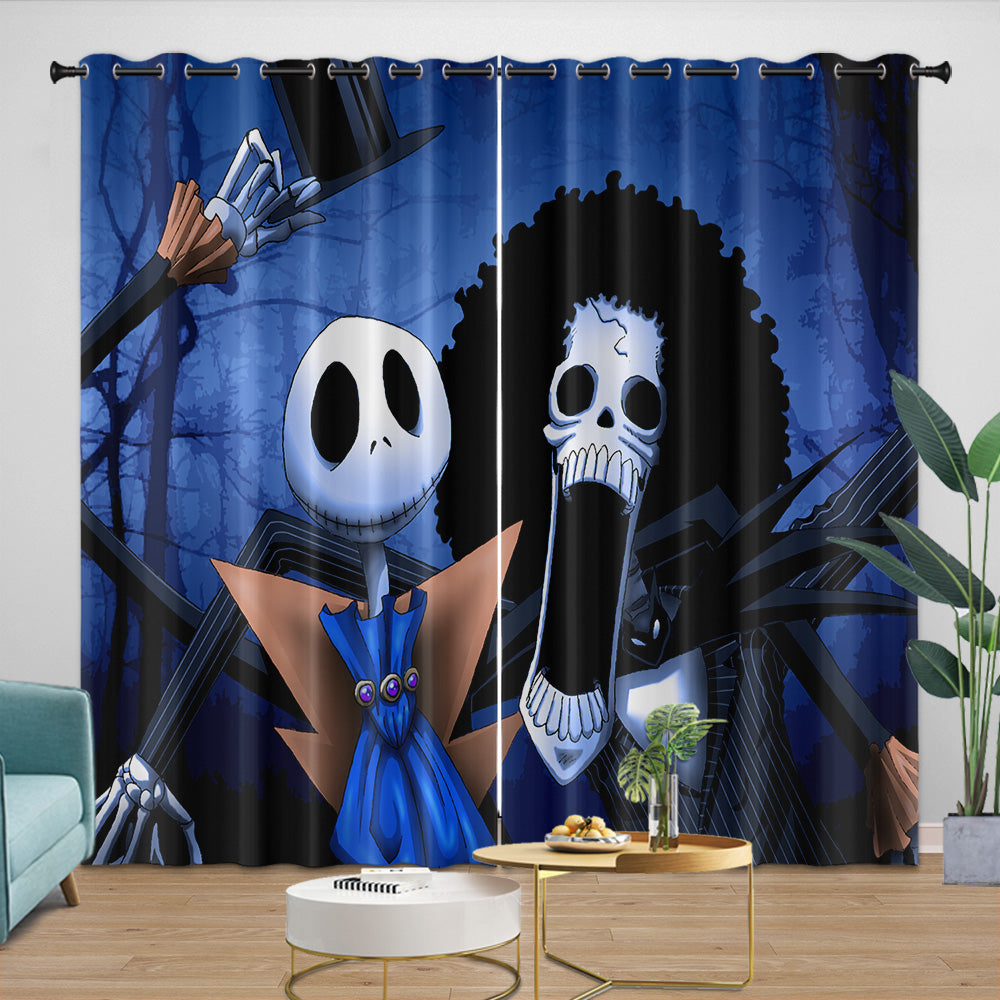 The Nightmare Before Christmas Curtains Blackout Window Drapes Room Decoration