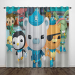 The Octonauts Curtains Pattern Blackout Window Drapes