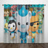 The Octonauts Curtains Pattern Blackout Window Drapes