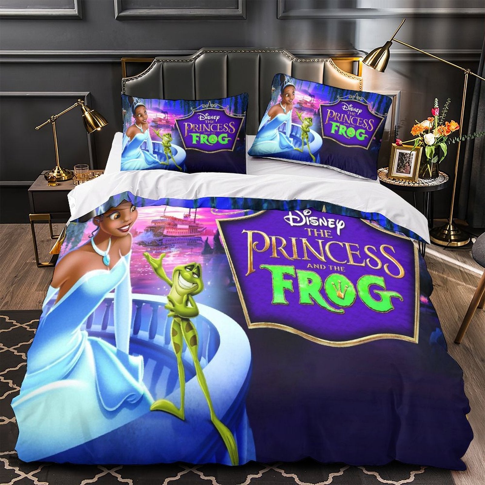 The Princess and the Frog Bedding Set Pattern Quilt Cover Without Filler